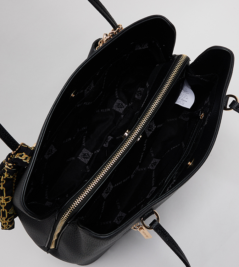 Scarf Detail Shoulder Bag