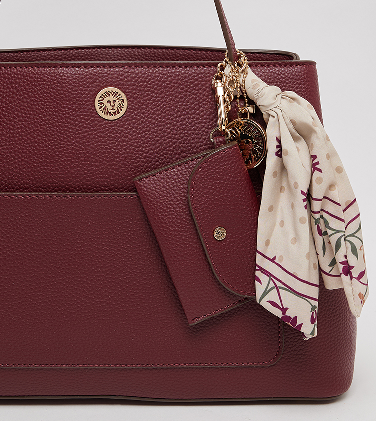 Scarf Detail Shoulder Bag