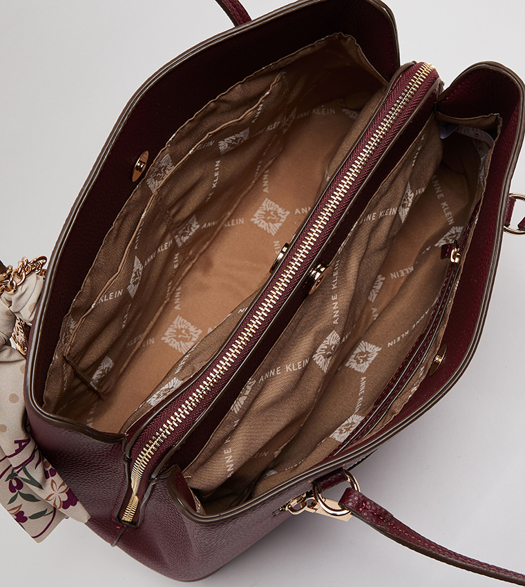 Scarf Detail Shoulder Bag