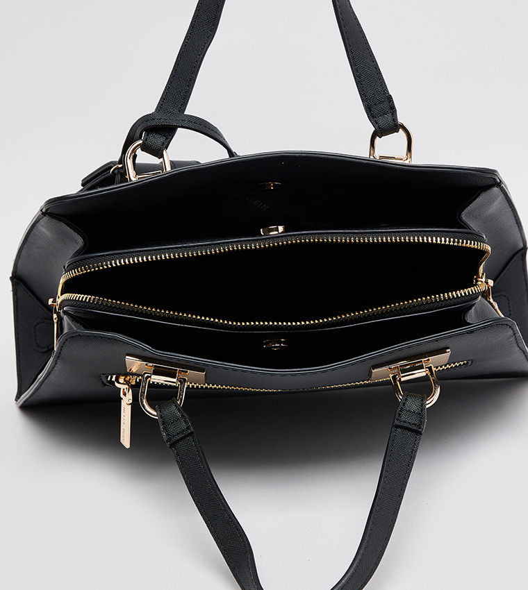 SANDY Textured Satchel Bag with Coin Pouch