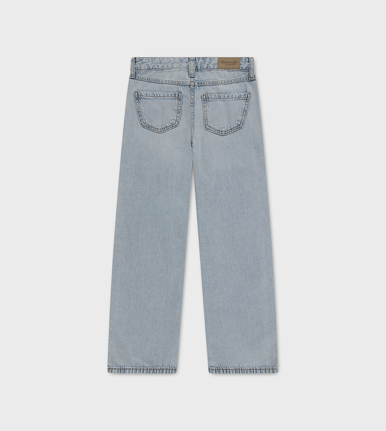 Mid Rise Destroy Straight Fit Jeans