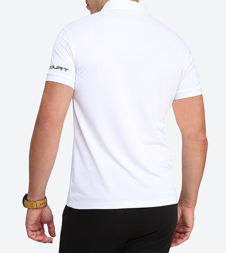 Printed Short Sleeve Polo Shirt