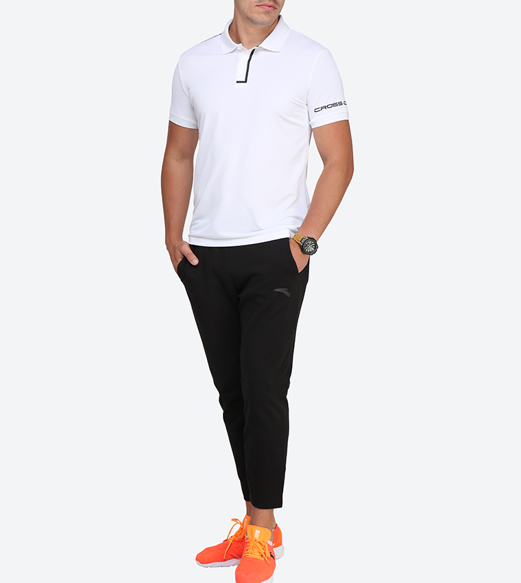 Printed Short Sleeve Polo Shirt
