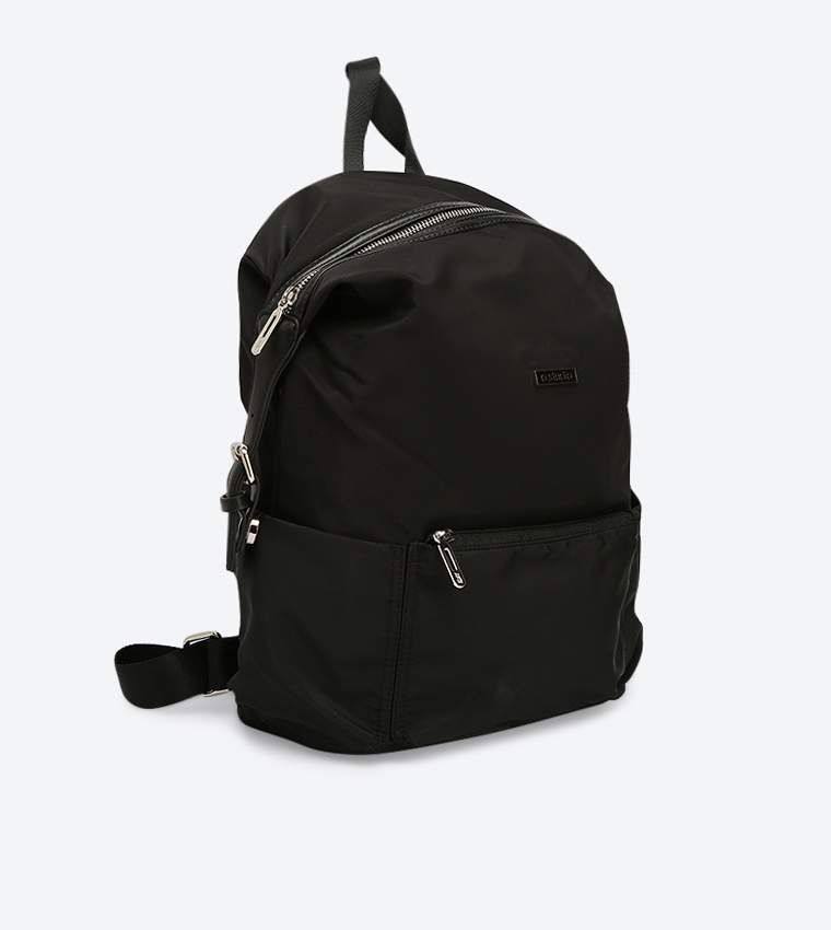 Front Zip Pocket Mini Backpack - Black AN89828168-1