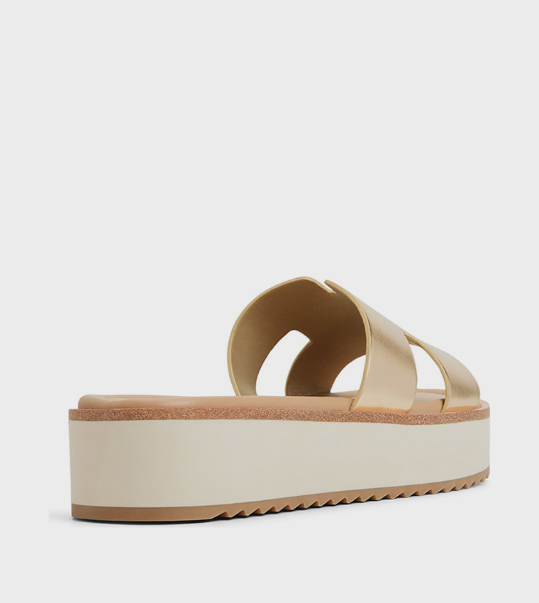 ANAYELIE Metallic Platform Sandals