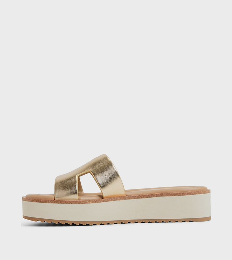 ANAYELIE Metallic Platform Sandals