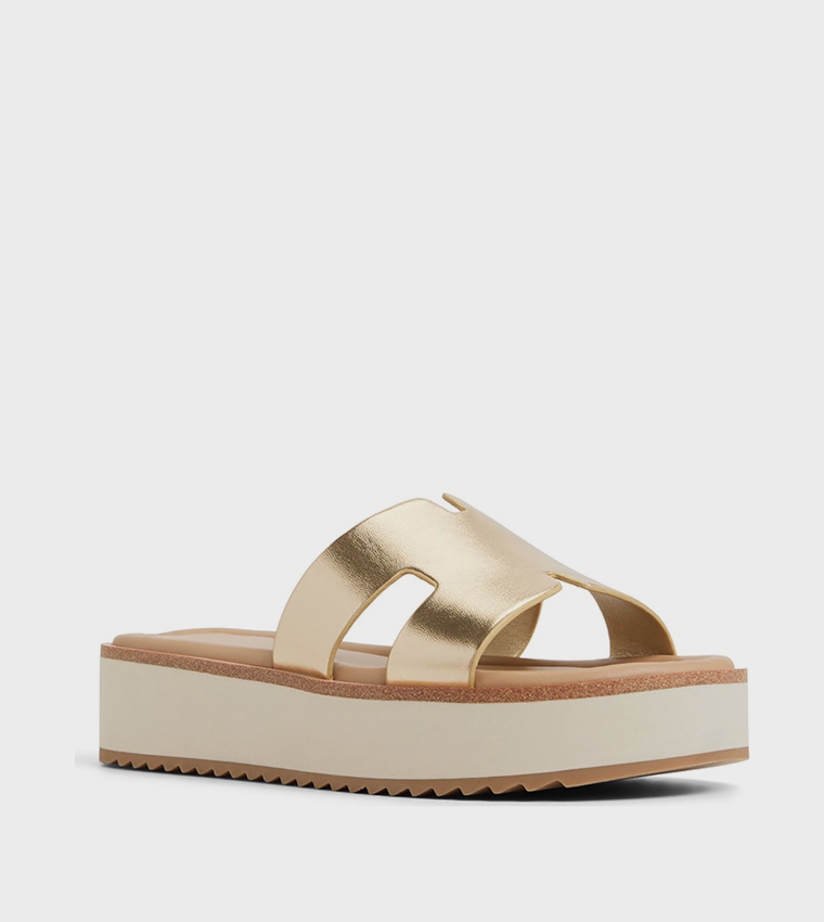 ANAYELIE Metallic Platform Sandals