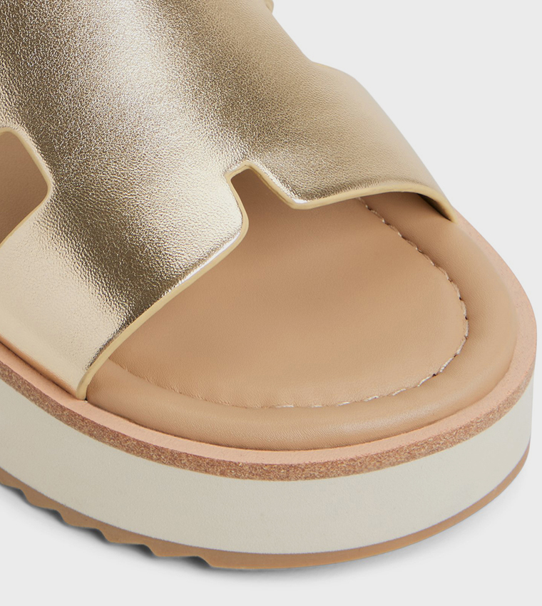 ANAYELIE Metallic Platform Sandals