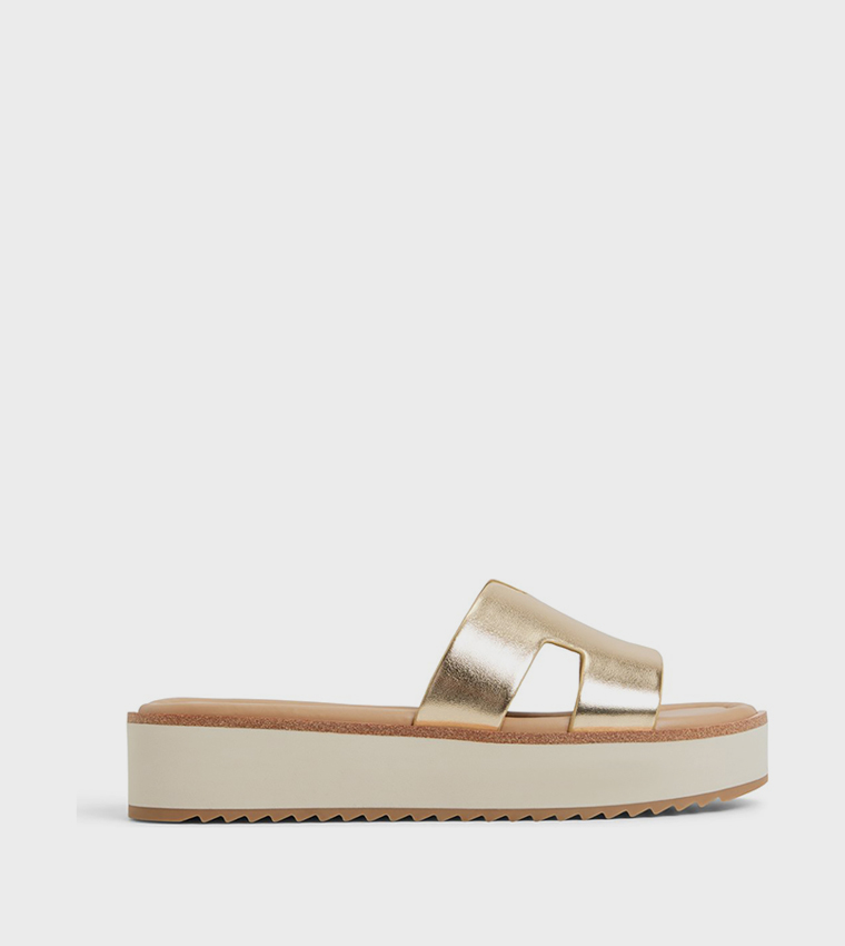 ANAYELIE Metallic Platform Sandals