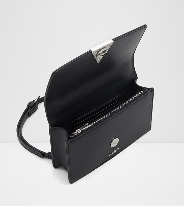 ANDREANA Logo Detail Flap Crossbody Bag