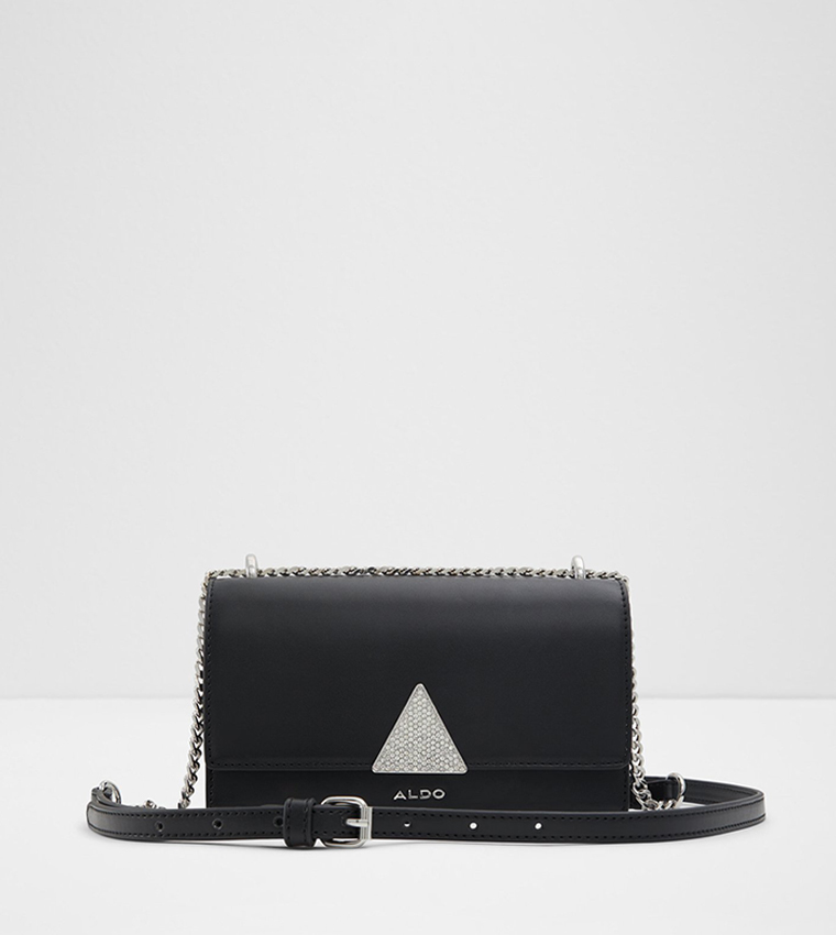 ANDREANA Logo Detail Flap Crossbody Bag