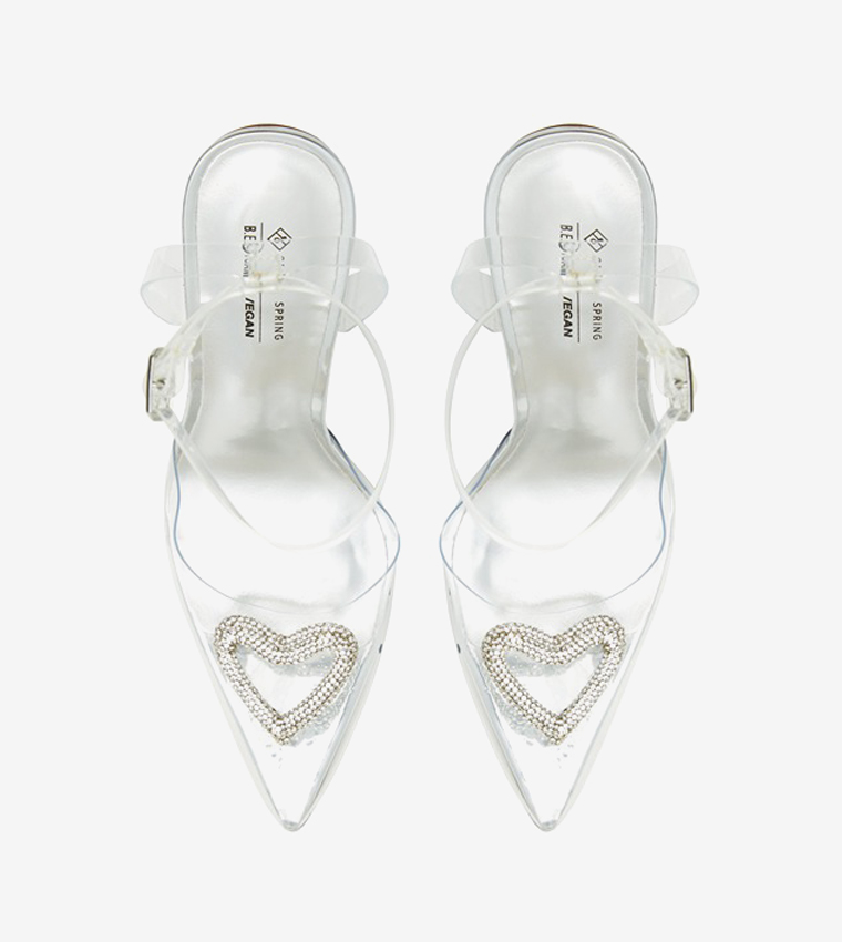 ANGELLINA Embellished Ankle Strap Pumps