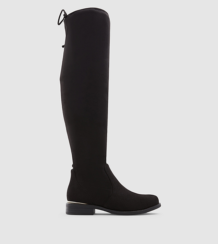 Buy Call It Spring ANIDDA Knee High Low Heel Boots In Black 6thStreet Bahrain