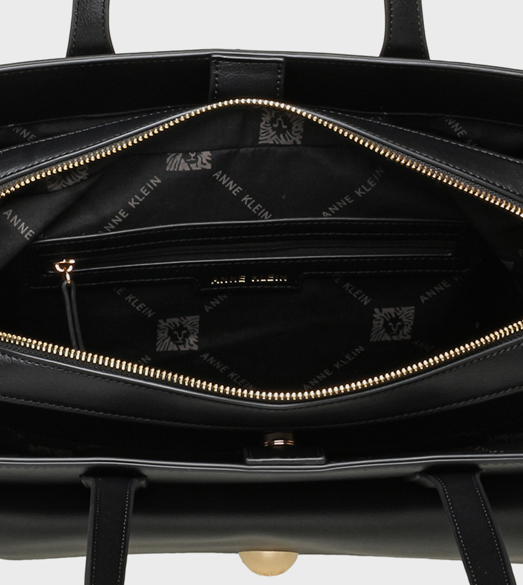 Textured Logo Detail Shoulder Bag