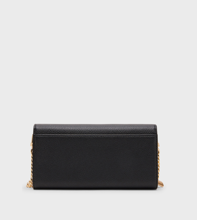 Metal Detail Long Wallet Bag
