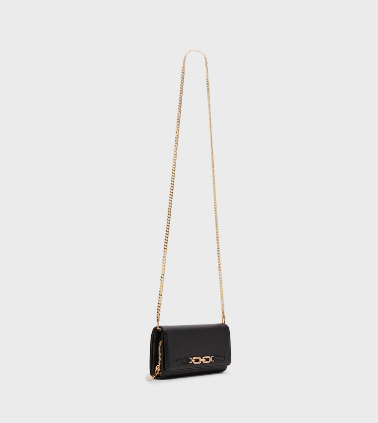 Metal Detail Long Wallet Bag