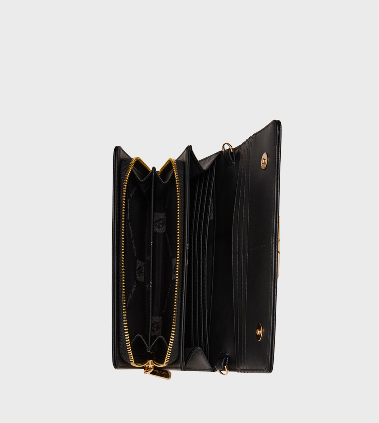 Metal Detail Long Wallet Bag
