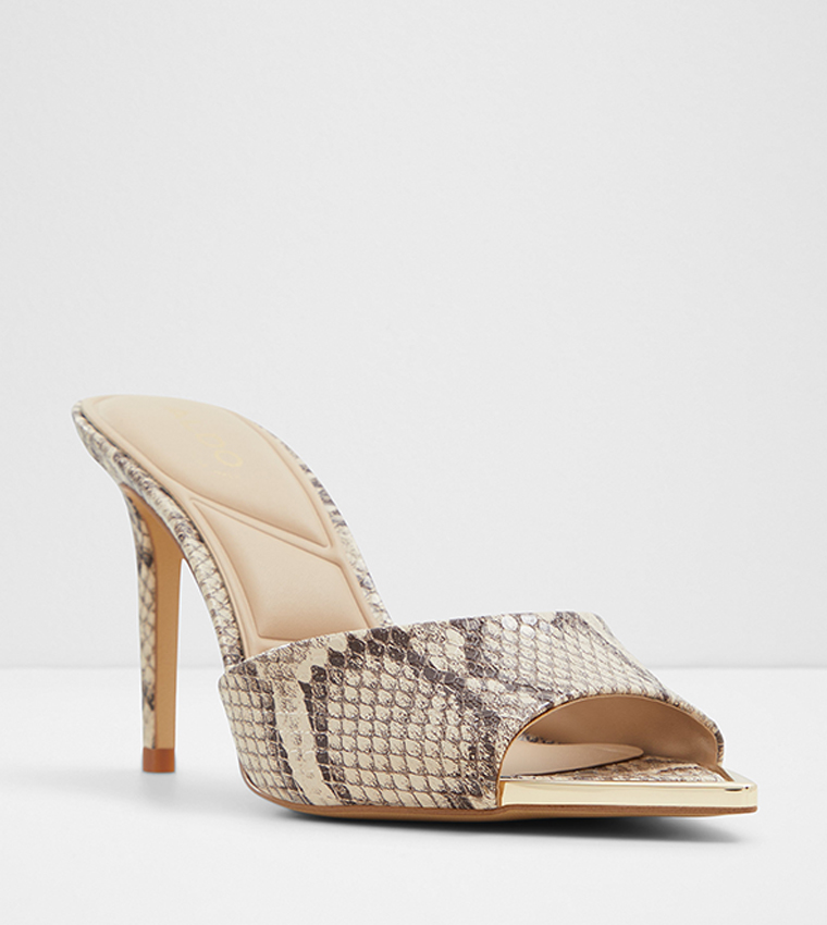 Buy Aldo ANNIEBRILDEN Snakeskin Heeled Sandals In Brown 6thStreet Bahrain