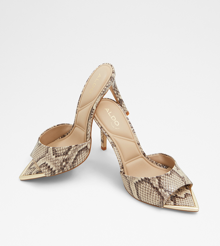 Buy Aldo ANNIEBRILDEN Snakeskin Heeled Sandals In Brown 6thStreet Bahrain