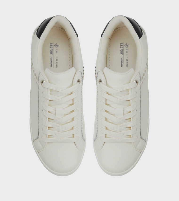 ANNIK Studded Lace-Up Sneakers