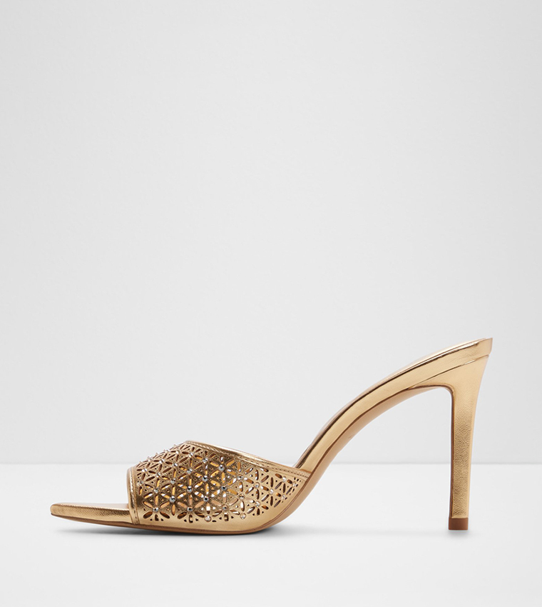ANYABRILDEN Cut-Out Detail Heel Sandals