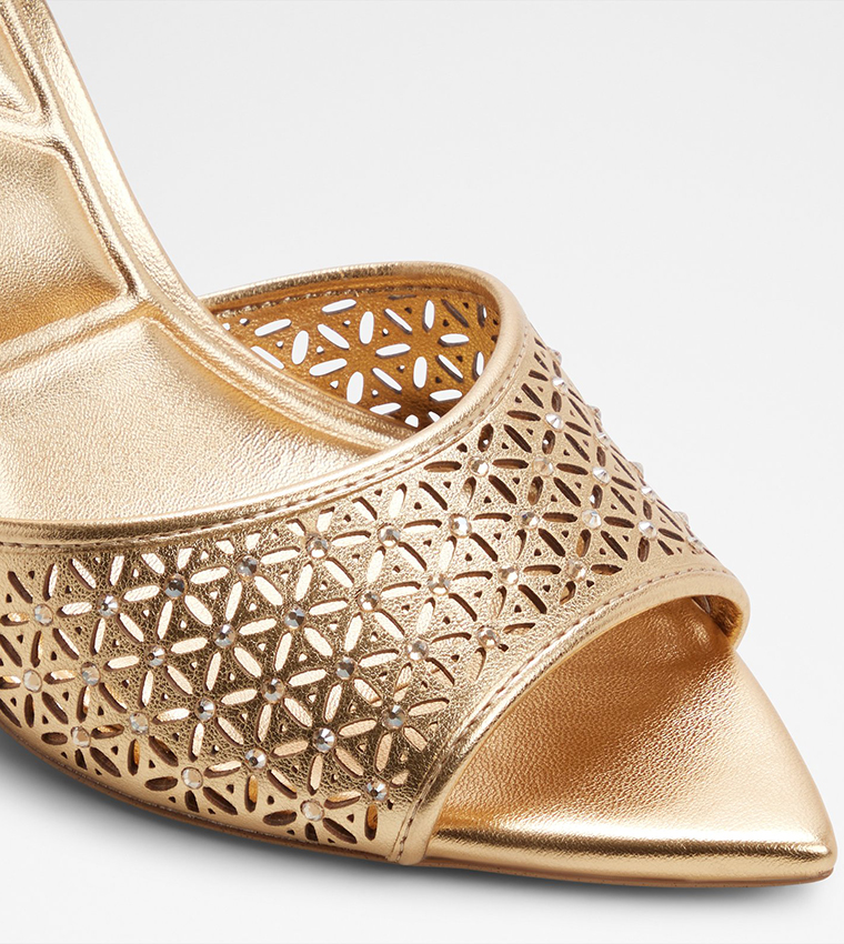 ANYABRILDEN Cut-Out Detail Heel Sandals