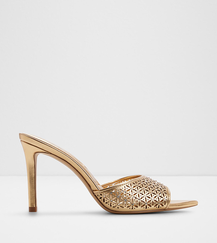 ANYABRILDEN Cut-Out Detail Heel Sandals