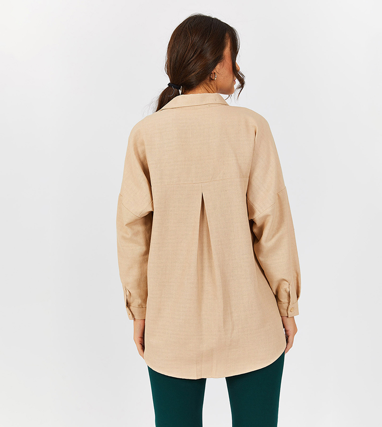 Oversized long hotsell sleeve shirt