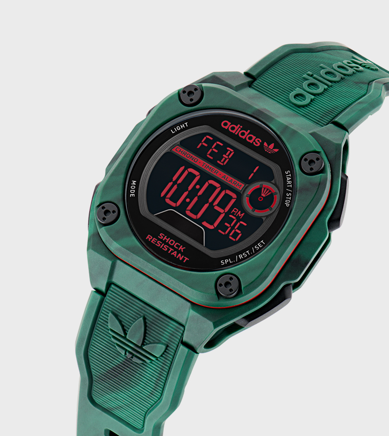 アディダスStreet City Tech Two GRFX AOST23573 Buy Adidas CITY TECH TWO GRFX Digital Watch In Green