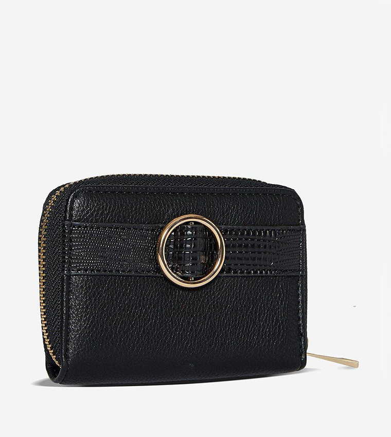 Buy Dorothy Perkins Zip Detail Circle Purse In Black | 6thStreet UAE