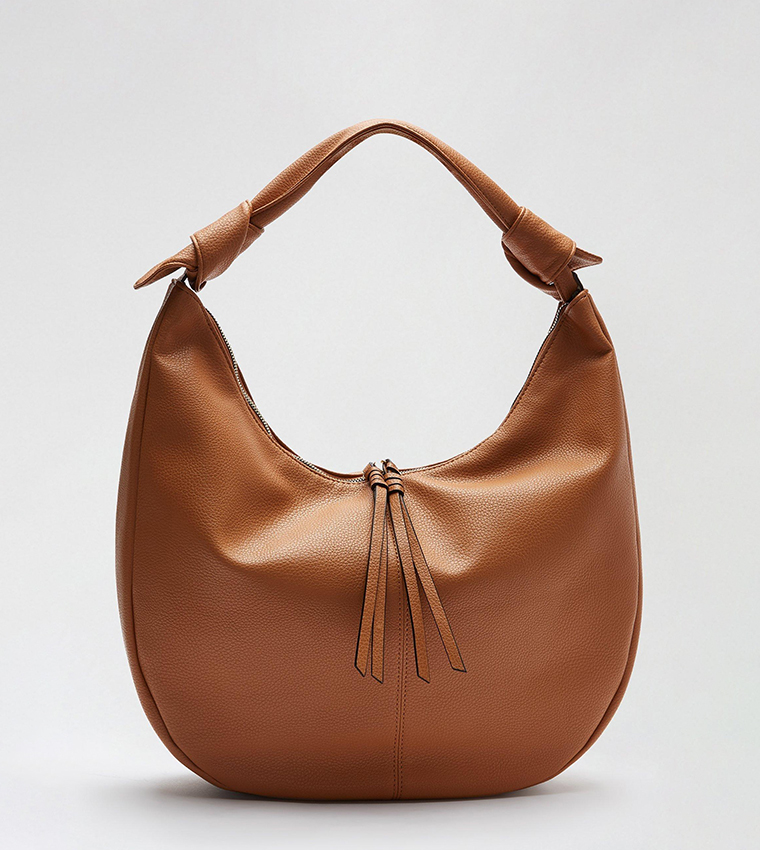 Buy Dorothy Perkins Textured Hobo Bag In Brown 6thStreet Oman