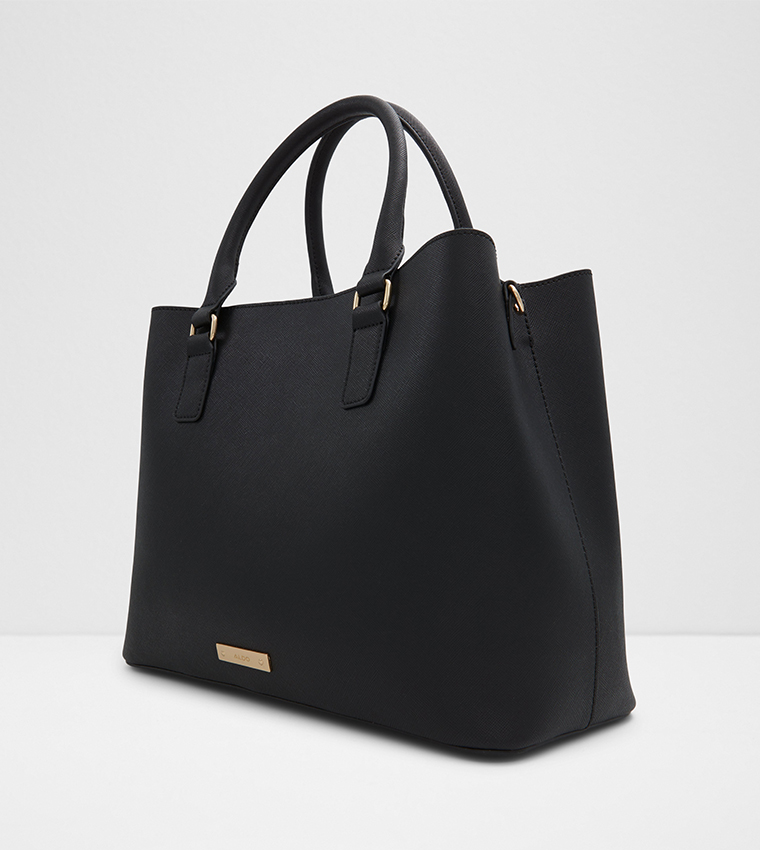 Buy Aldo AQUAFYNA Textured Satchel Bag In Black | 6thStreet UAE