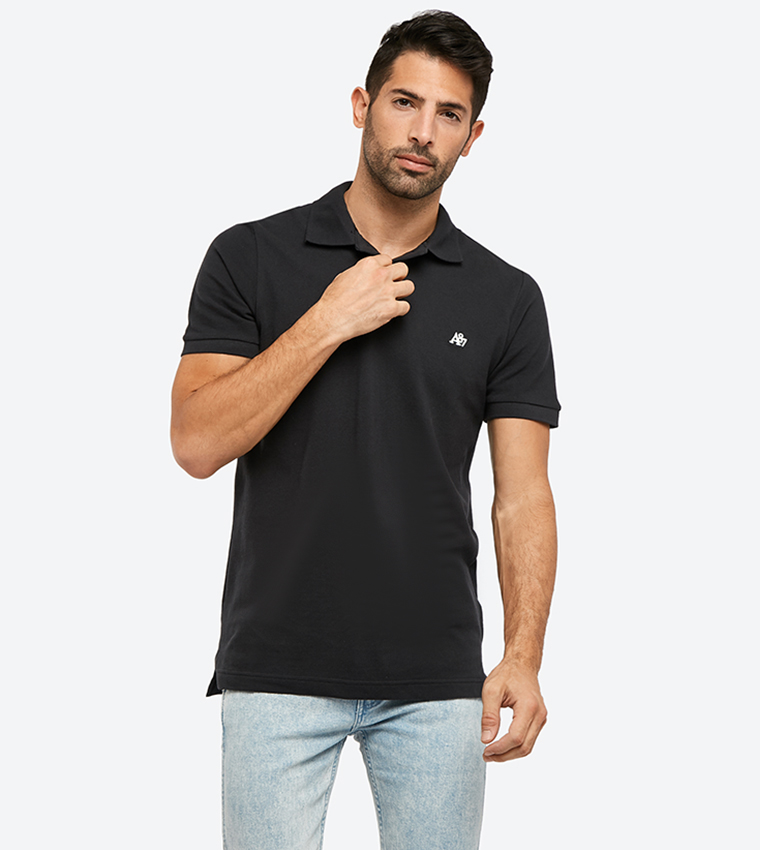 Aeropostale black polo shirts sale