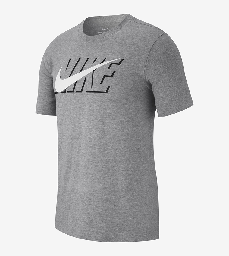 Logo Print T-shirt - Grey
