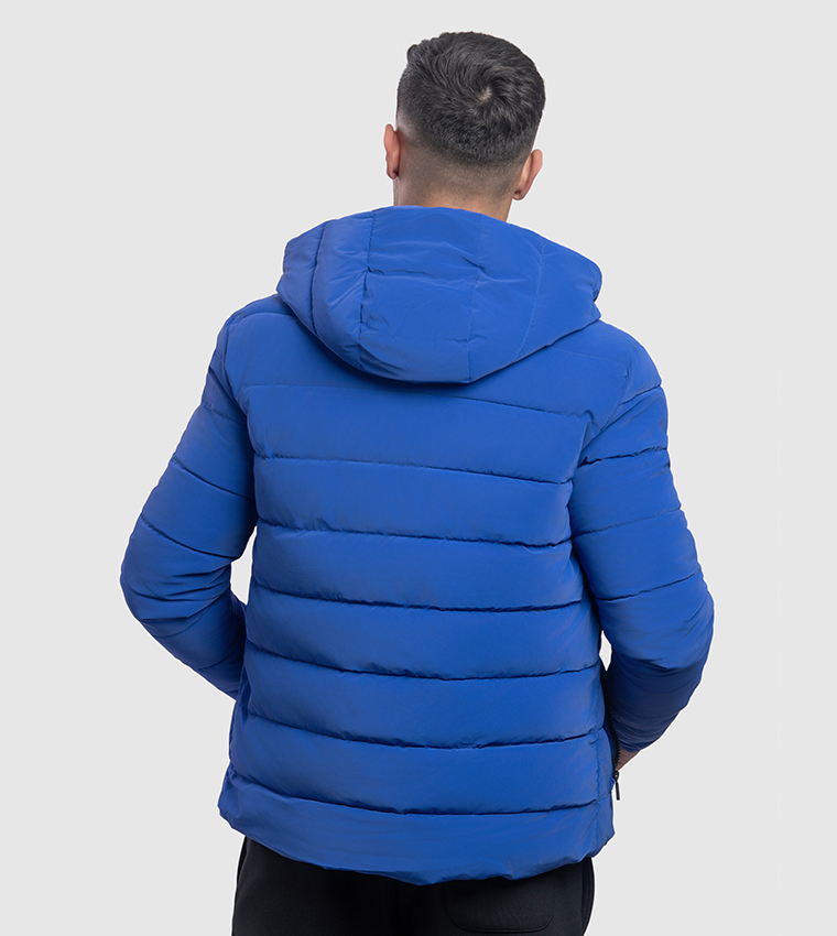 Aero Men's Zippered Lightweight Hooded Padded Jacket