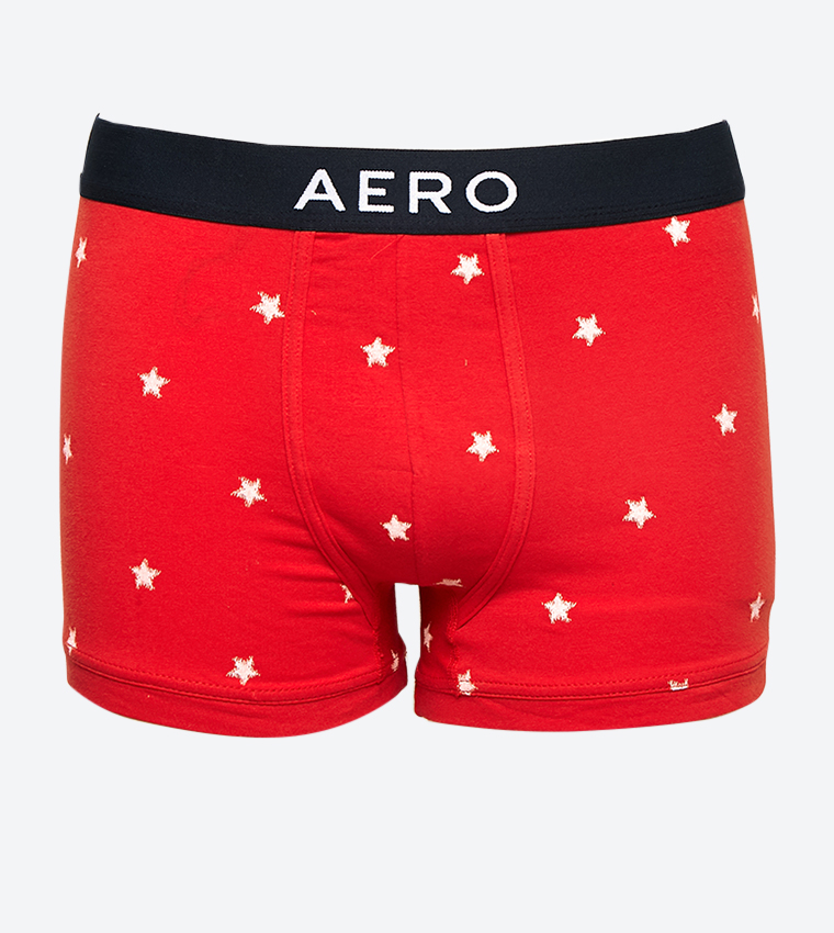 Buy Aeropostale Aero Guy's Printed Boxers In Red