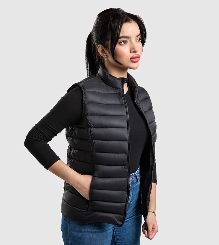 Aero Women's Zippered High Neck Gilet