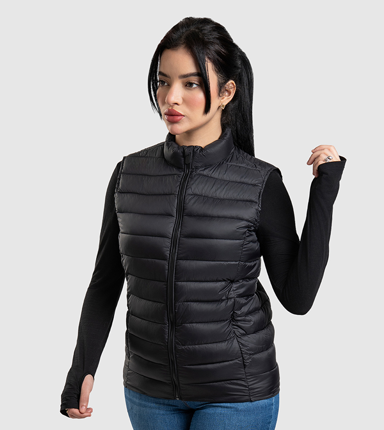 Aero Women's Zippered High Neck Gilet