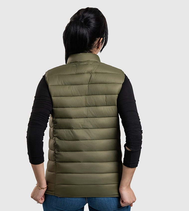 Aero Women's Zippered High Neck Gilet