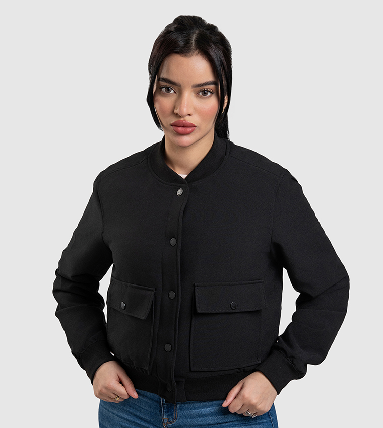 Aero Women's Pocket Front Bomber Jacket