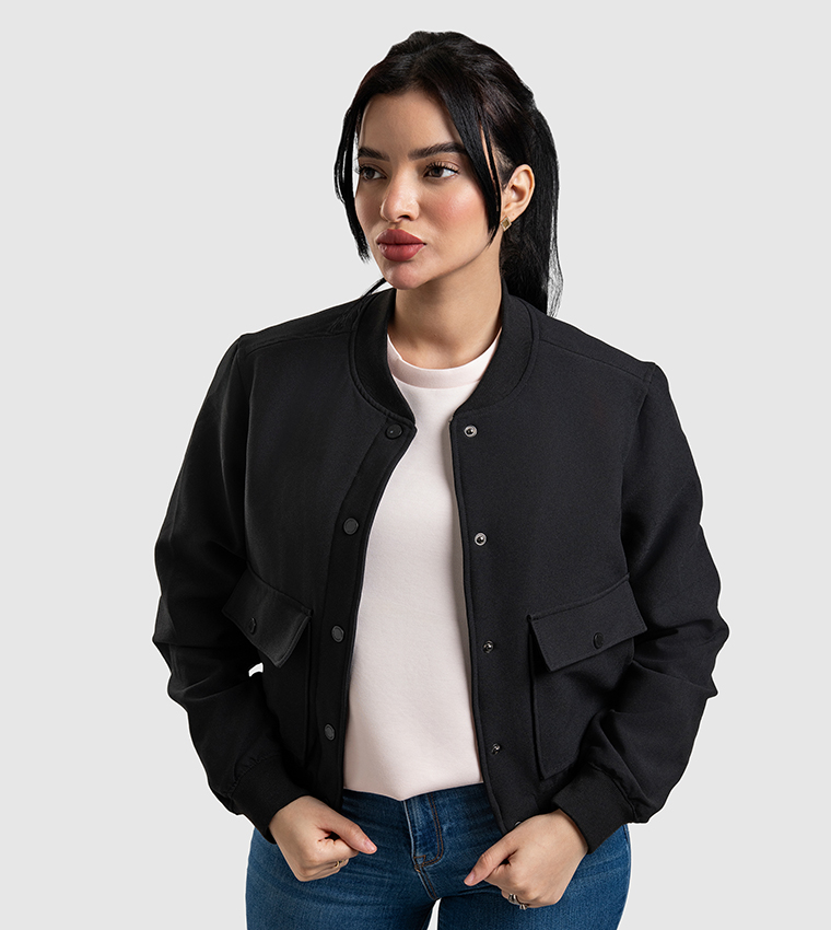 Aero Women's Pocket Front Bomber Jacket