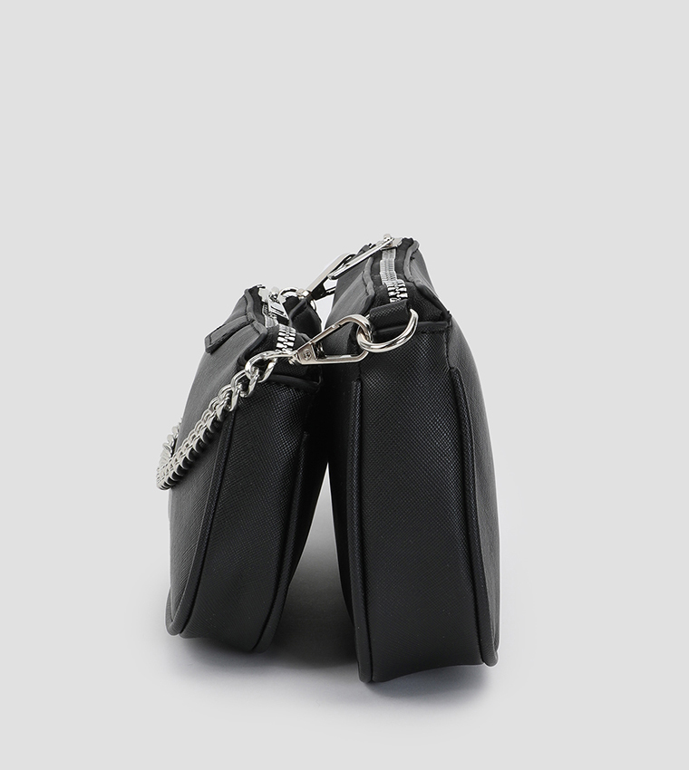 Two-Compartment Crossbody Bag