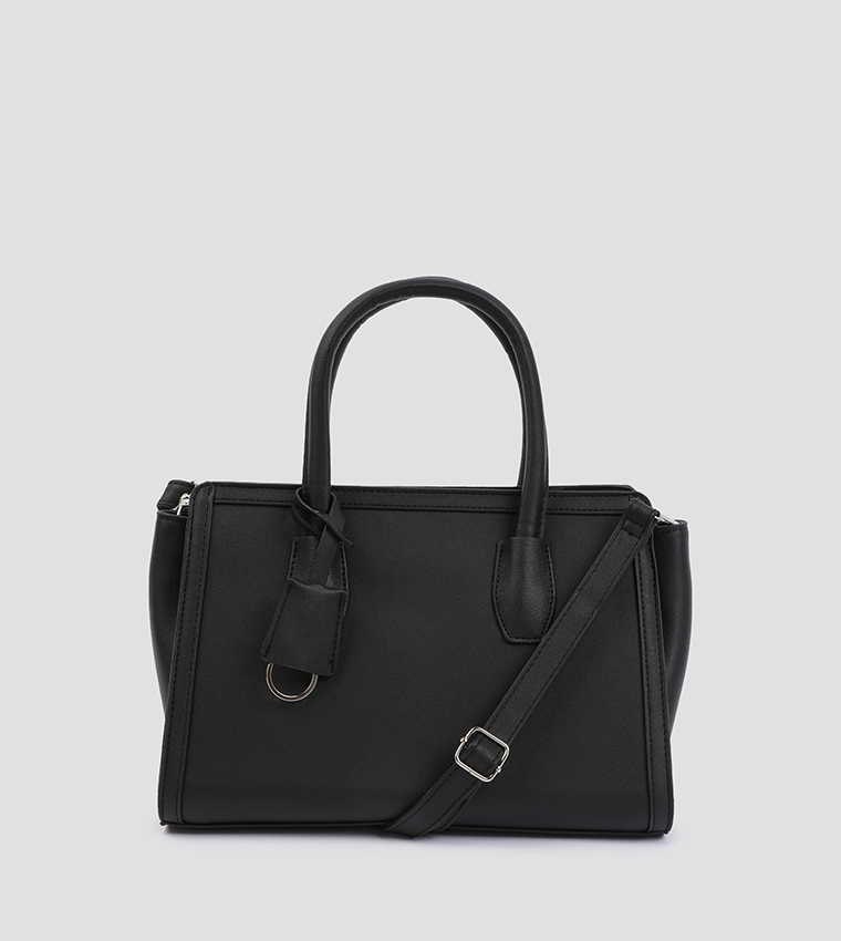 Buy Ardene Faux Leather Satchel Bag In Black 6thStreet UAE