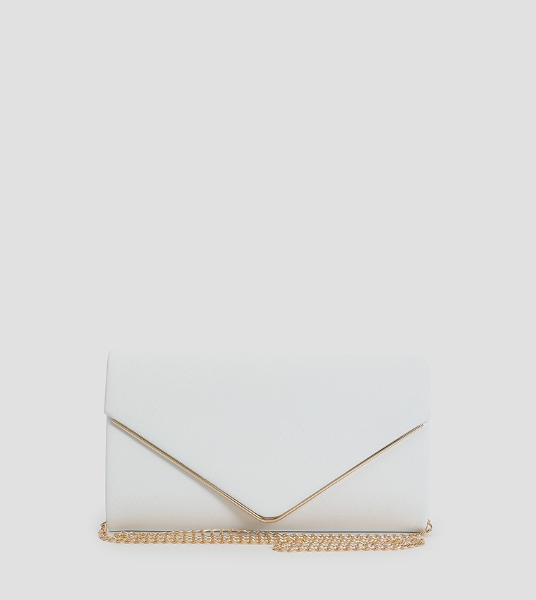 حقيبة كلاتش بتصميم ظرف مع حزام 