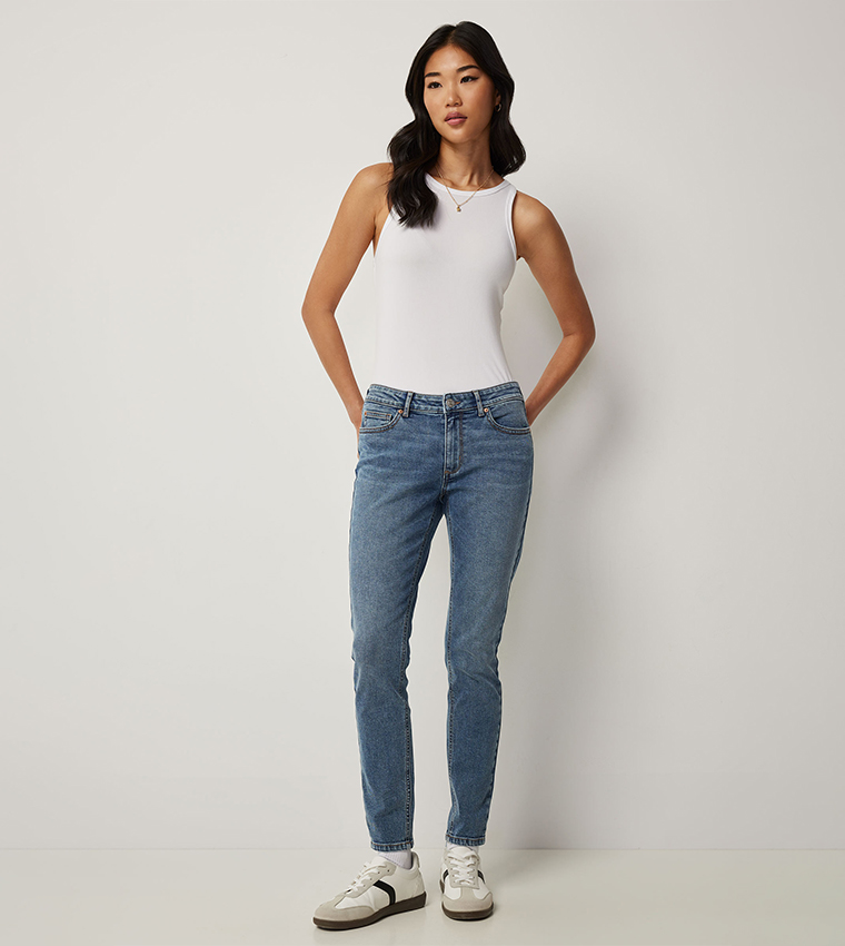 Solid Crew Neck Tank Top