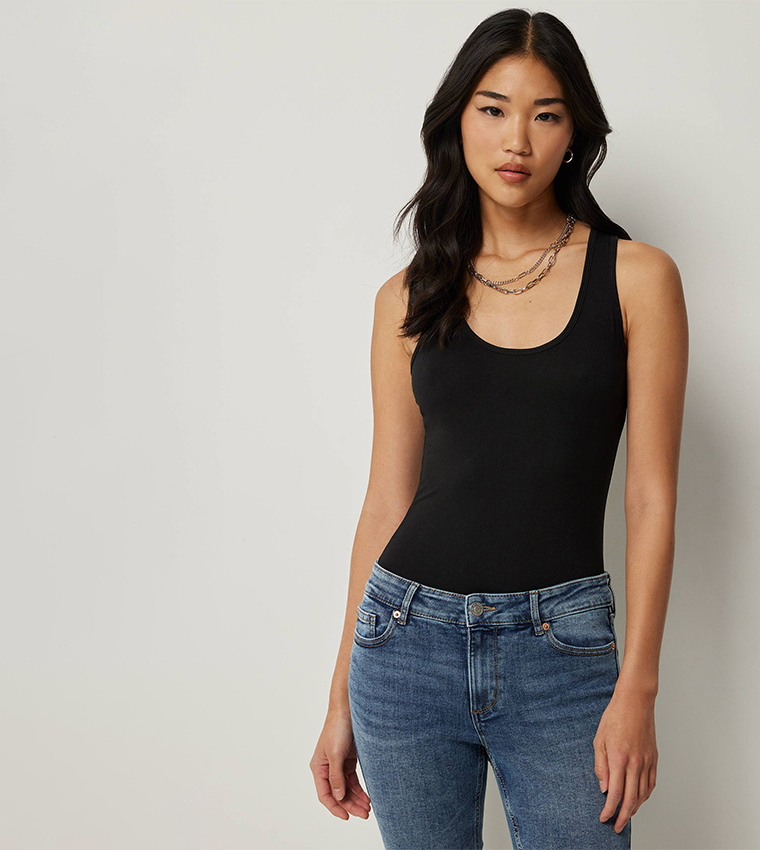Solid Racerback Sleeveless Top