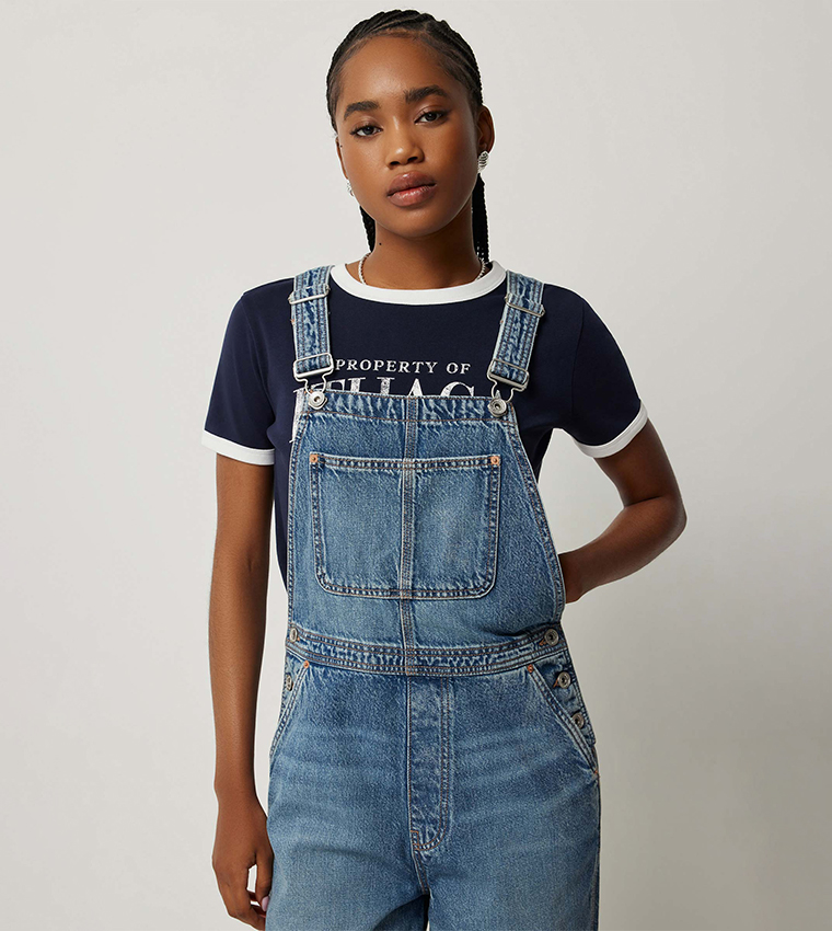 Washed Denim Dungaree