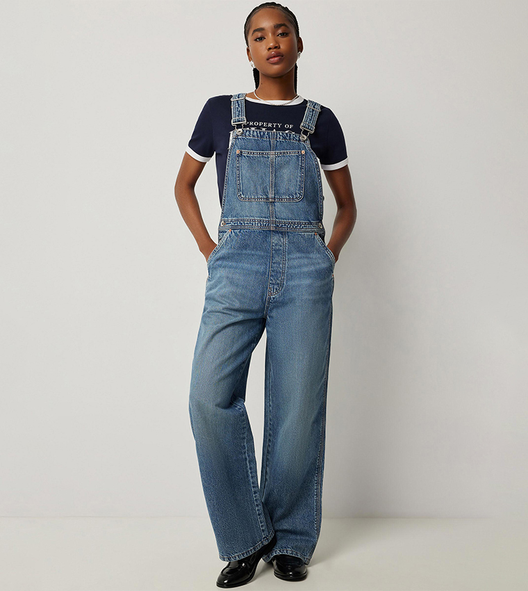 Washed Denim Dungaree