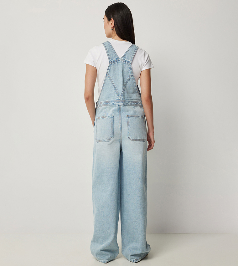 Faded Denim Dungaree
