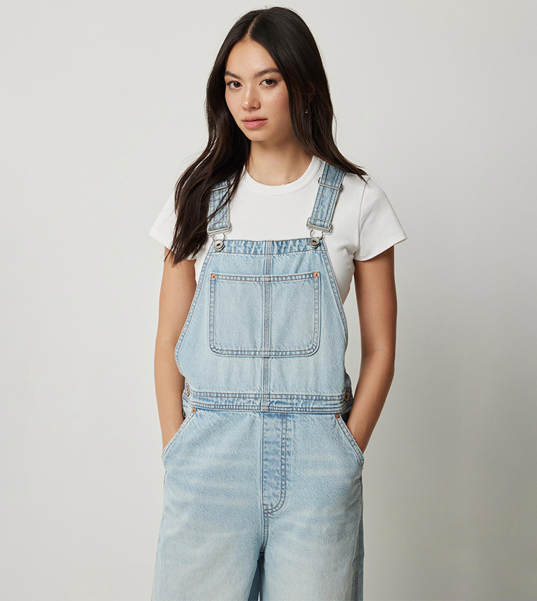 Faded Denim Dungaree